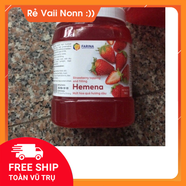 (Sỉ lẻ giá rẻ) Mứt dâu Farina 1kg