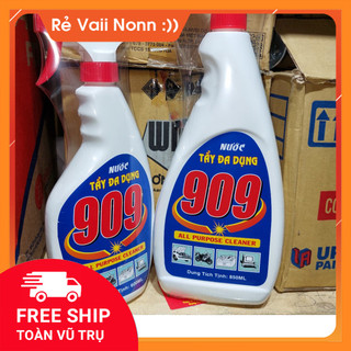 Tẩy đa năng 909 loại lớn 850ml/600ml, nước tẩy đa dụng 909 kim phát chai lớn 850ml, tẩy trên mọi chất lượng
