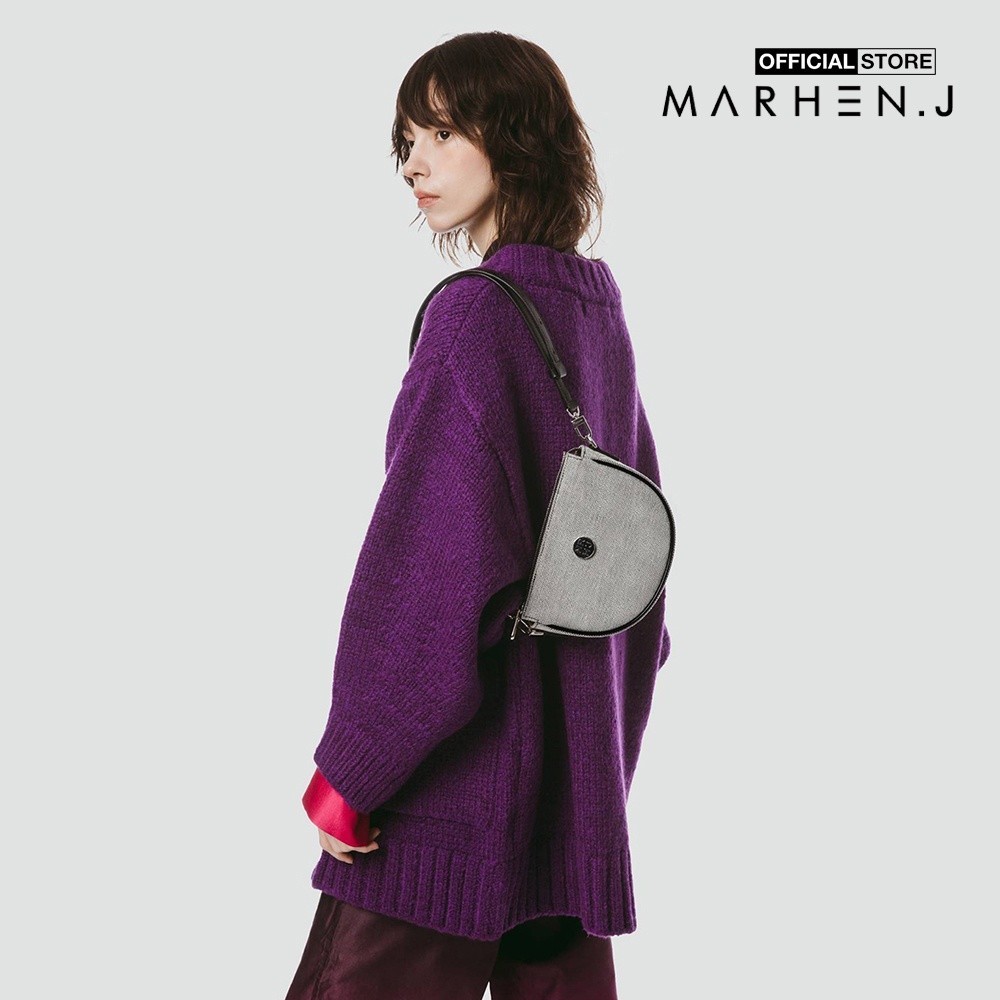 Marhen.J - Túi đeo vai nữ hình bán nguyệt Auden MJ23AUDENSD-BK