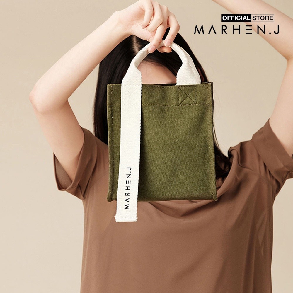 Marhen.J - Túi đeo vai chữ nhật vải bố Ricky Mini MJ19ARCKMN-KH