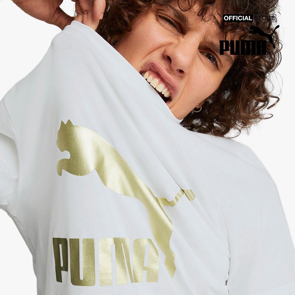 PUMA - Áo thun nam ngắn tay Classics Logo Metallic 537034-02