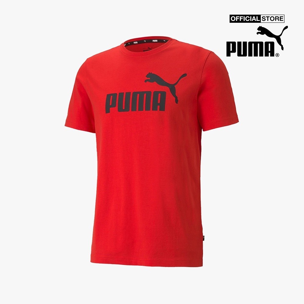 PUMA - Áo thun thể thao nam ngắn tay Essentials Logo Train 586666-11