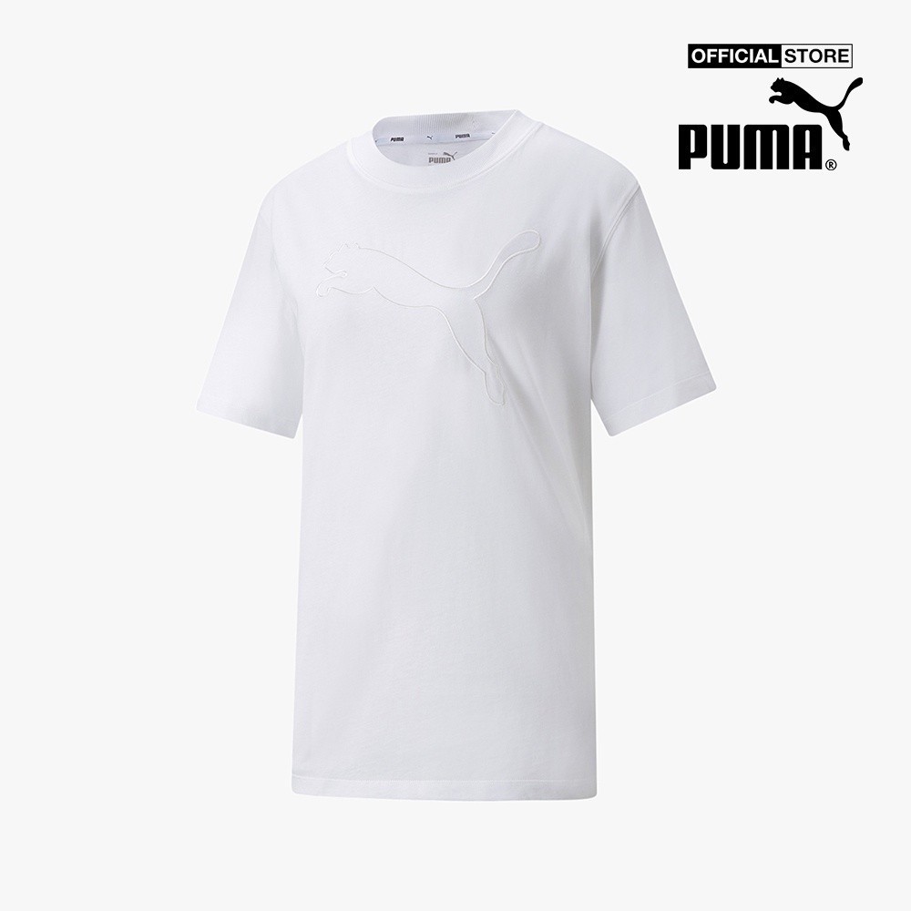 PUMA - Áo thun nữ tay ngắn phom suông hiện đại HER 847090-02