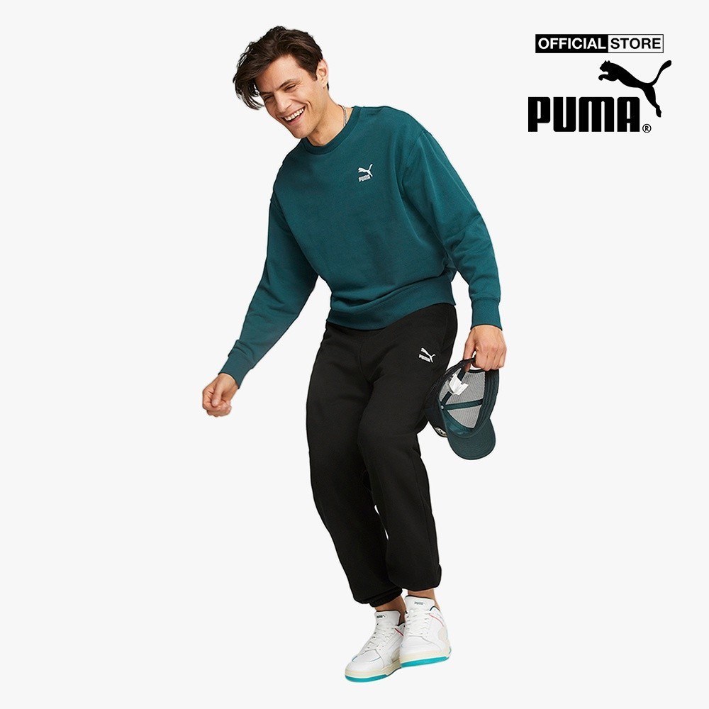 PUMA - Áo sweatshirt nam phom suông Classics Relaxed Crewneck 535599-24