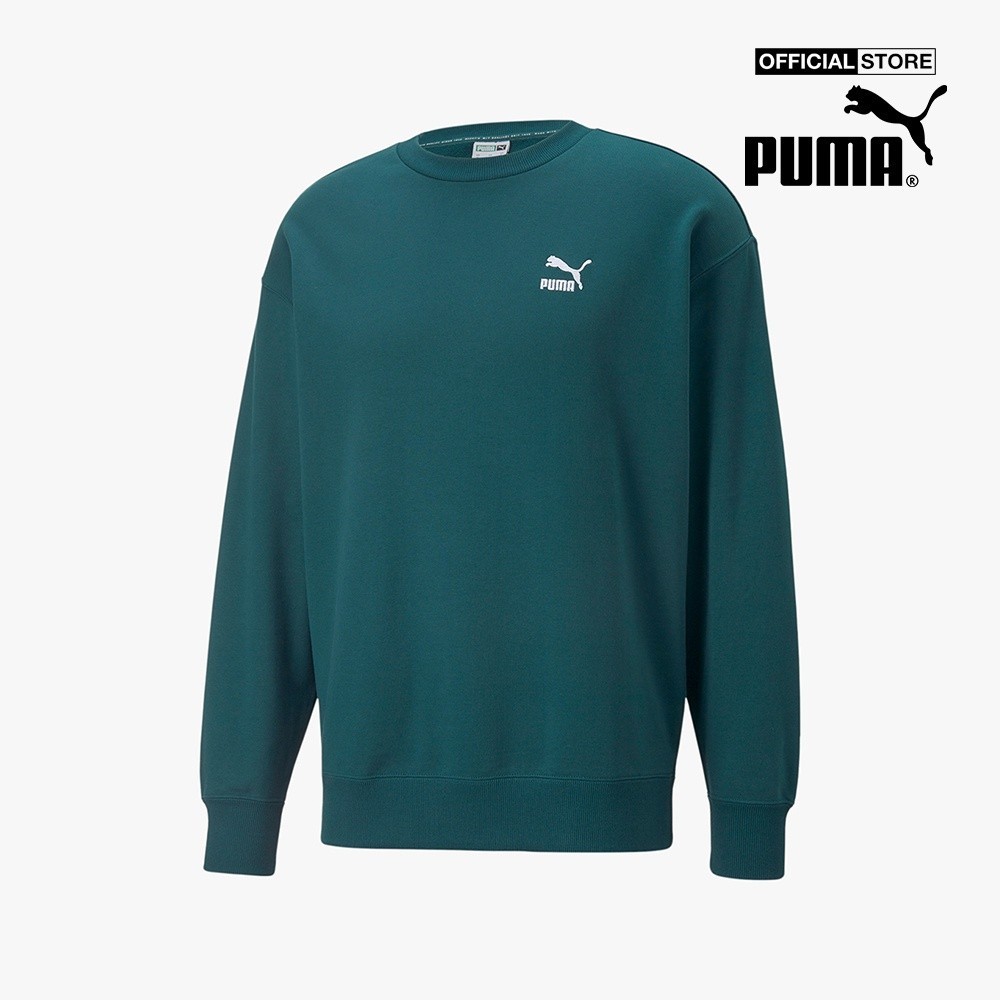 PUMA - Áo sweatshirt nam phom suông Classics Relaxed Crewneck 535599-24