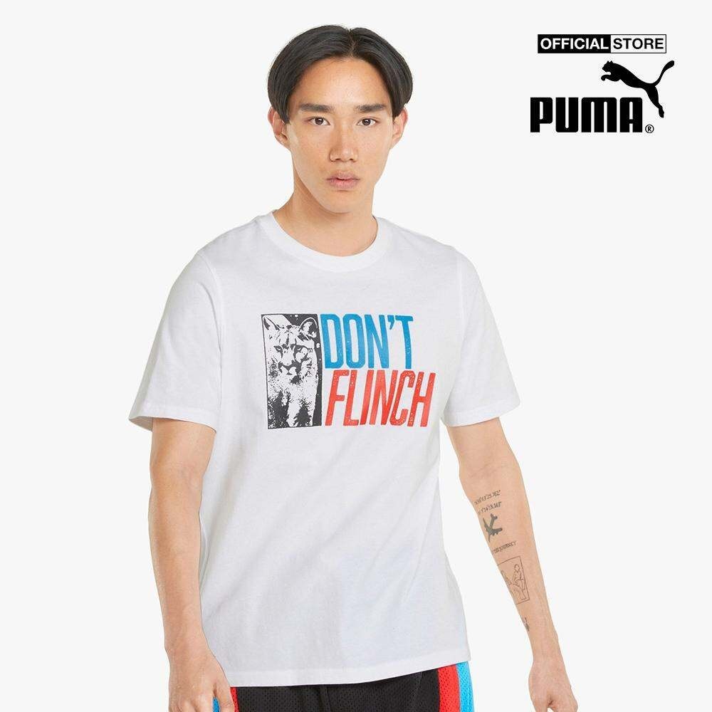 PUMA - Áo thun nam cổ tròn ngắn tay Qualifier Basketball 532106-11