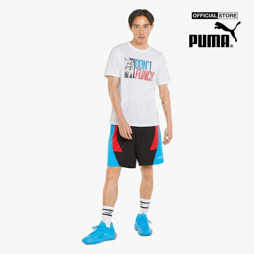 PUMA - Áo thun nam cổ tròn ngắn tay Qualifier Basketball 532106-11