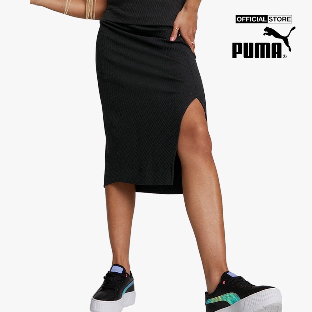 PUMA - Chân váy mini thể thao lưng thun T7 Woven 533523-01