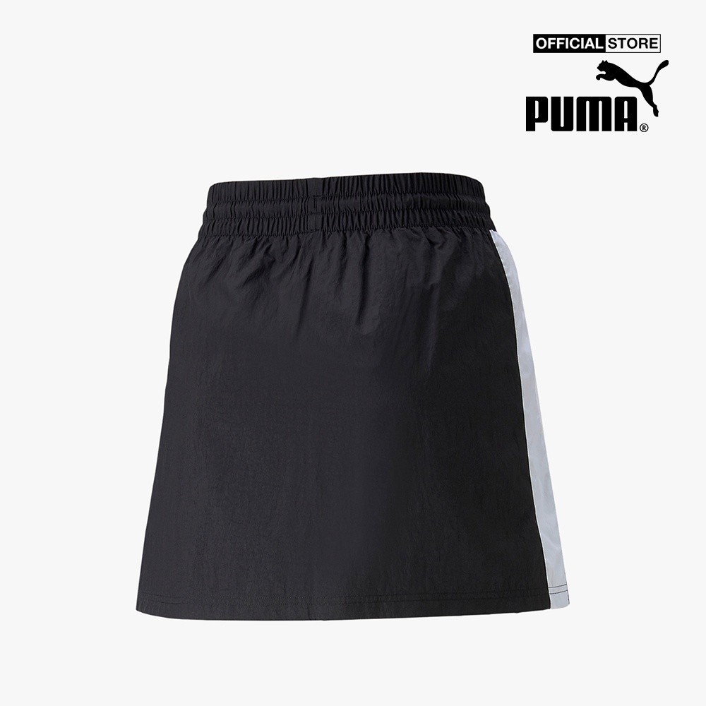 PUMA - Chân váy mini thể thao lưng thun T7 Woven 533523-01