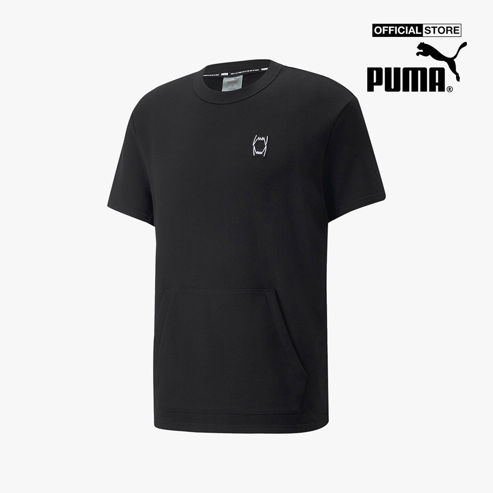 PUMA - Áo thun nam tay ngắn phom suông Pivot Cut Off Basketball 534192-02