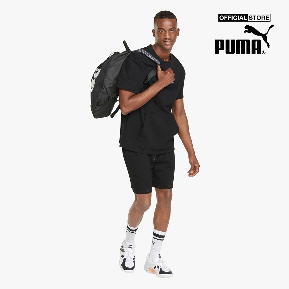 PUMA - Áo thun nam tay ngắn phom suông Pivot Cut Off Basketball 534192-02