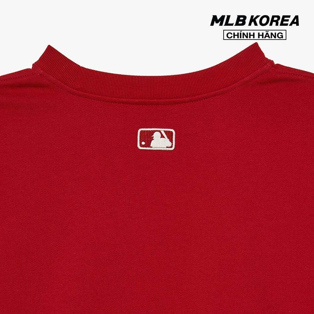 MLB - Áo sweatshirt unisex cổ tròn tay dài bo gấu thời trang 3AMTV1034-43RDS