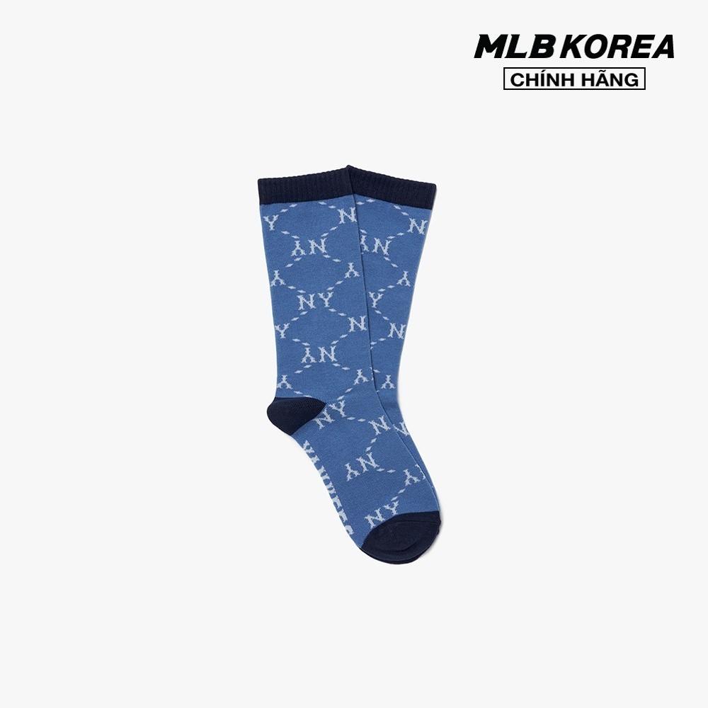 MLB - Vớ cổ cao Monogram Diamond 3ASOLM22N-50BLS