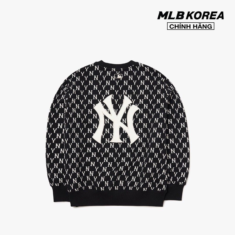 MLB - Áo sweatshirt tay dài cổ tròn Monogram Allover Overfit 3AMTM0221-50BKS
