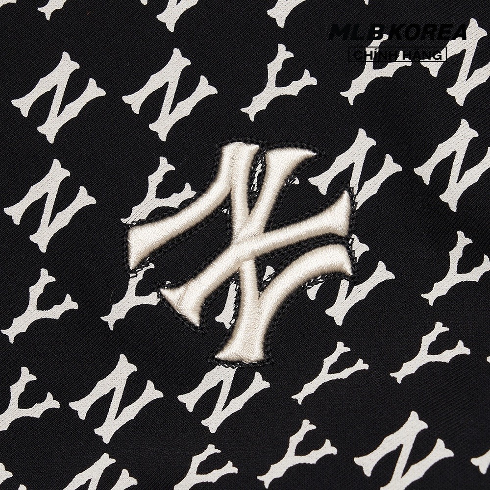 MLB - Áo sweatshirt tay dài cổ tròn Monogram Allover Overfit 3AMTM0221-50BKS