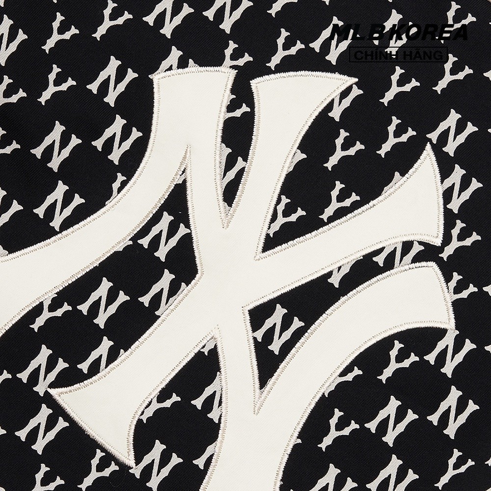 MLB - Áo sweatshirt tay dài cổ tròn Monogram Allover Overfit 3AMTM0221-50BKS