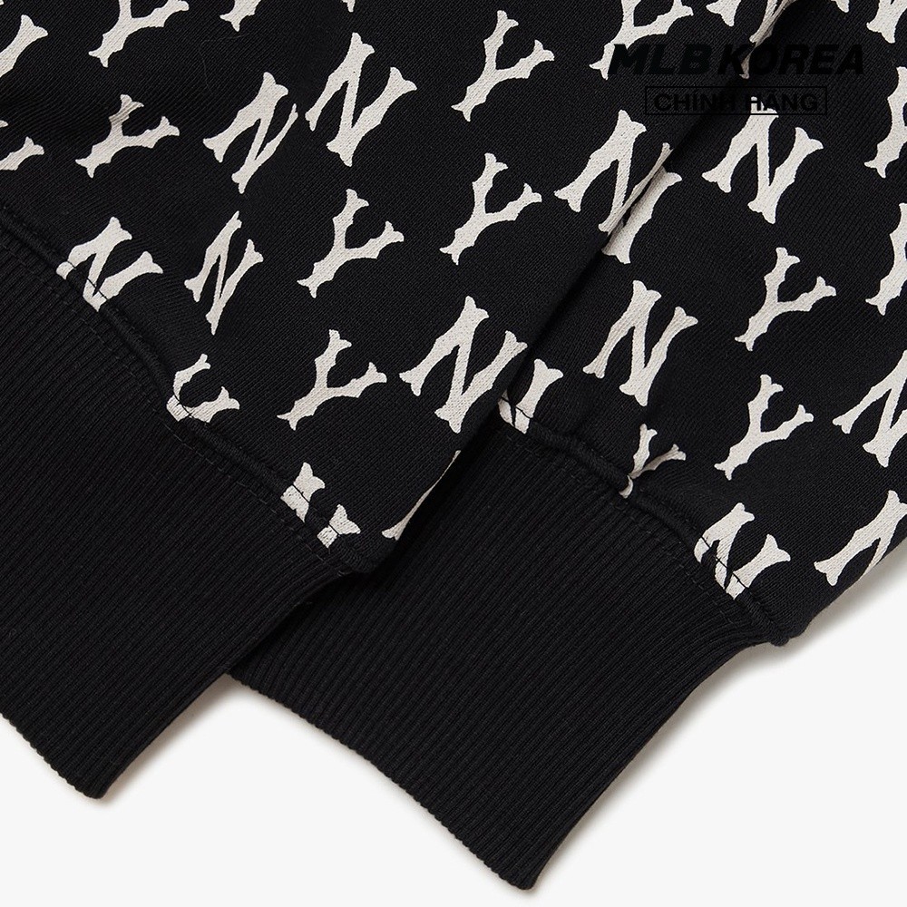 MLB - Áo sweatshirt tay dài cổ tròn Monogram Allover Overfit 3AMTM0221-50BKS