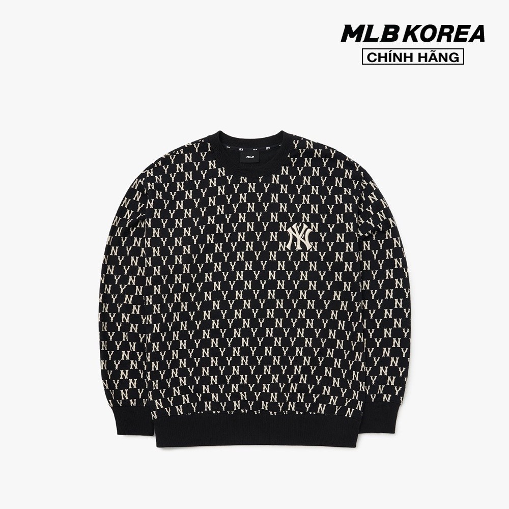 MLB - Áo sweatshirt tay dài phom suông Classic Monogram Allover Overfit 3AMTM0224-50BKS