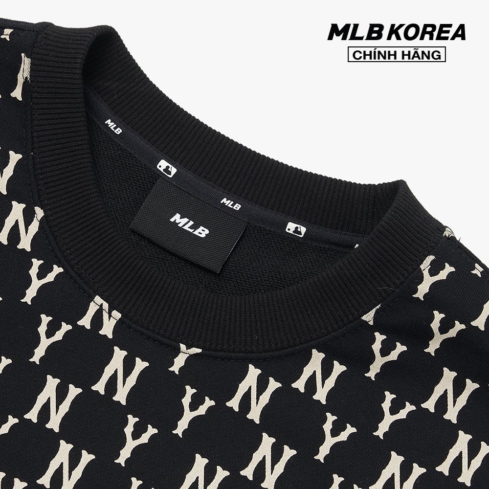 MLB - Áo sweatshirt tay dài phom suông Classic Monogram Allover Overfit 3AMTM0224-50BKS