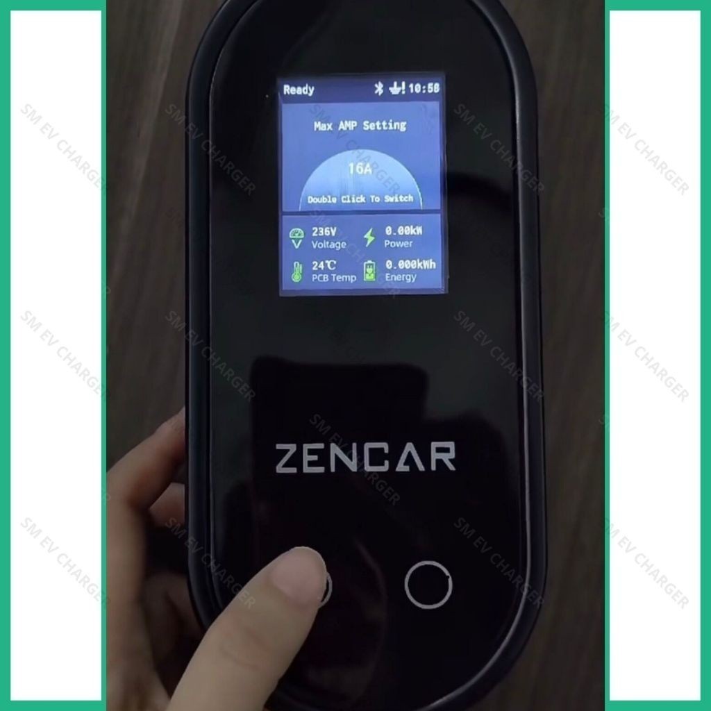 ZENCAR - Sạc Nhanh 11KW xe điện Vinfast Volvo Kia Huyndai chuẩn TYPE 2 - Bộ Sạc Nhanh Di Động - SMEV - Hàng chính hãng