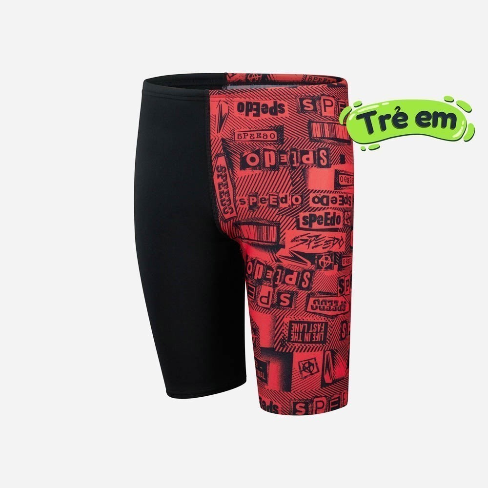 Quần bơi bé trai Speedo Alv Jammer Jblack/Red - 8-12405G646