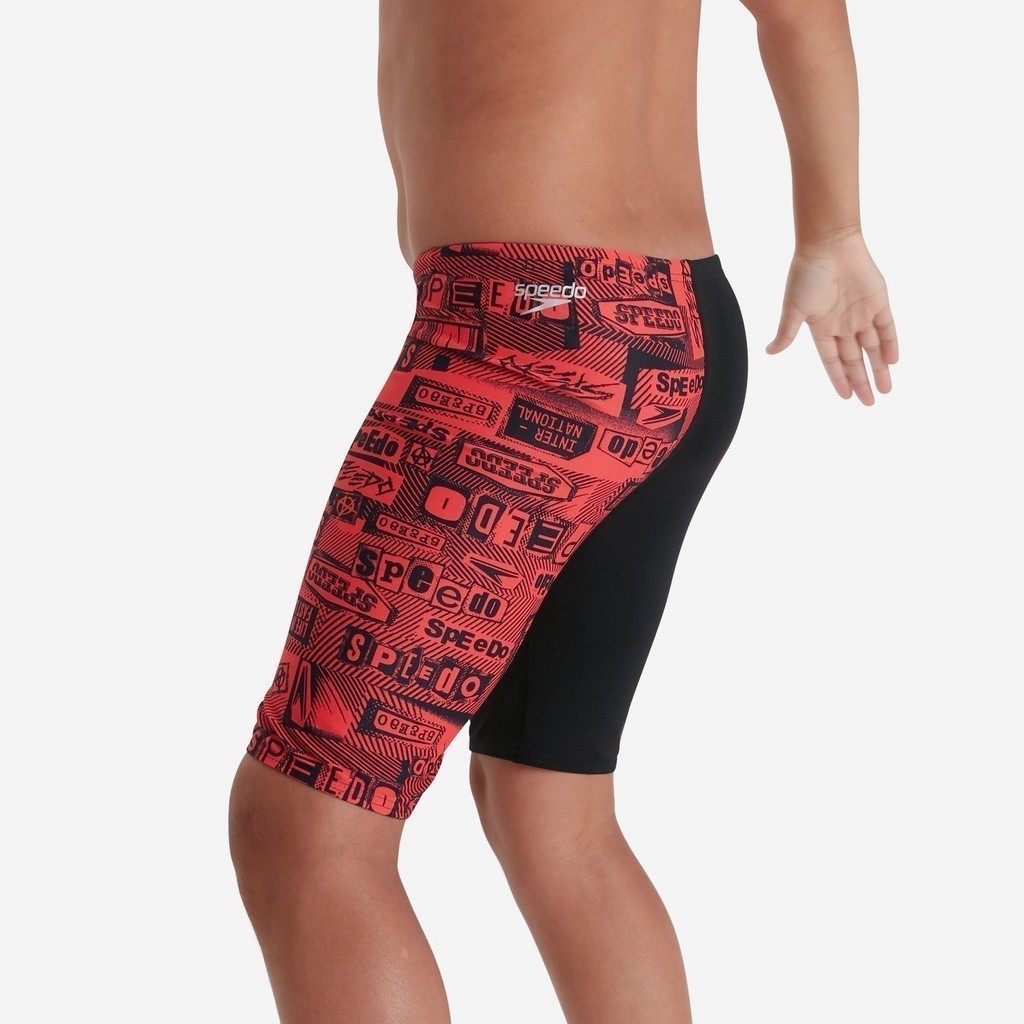 Quần bơi bé trai Speedo Alv Jammer Jblack/Red - 8-12405G646
