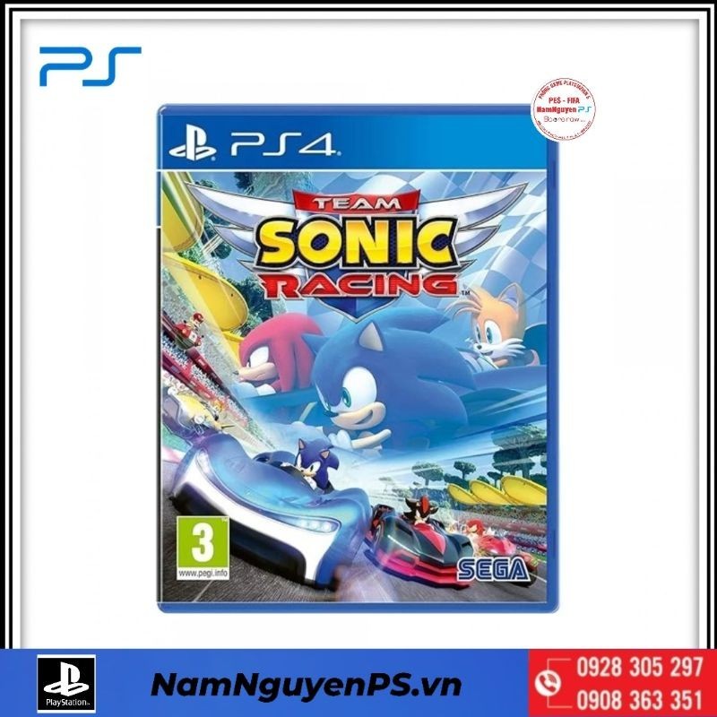Đĩa Game PS4 | Team Sonic Racing Edtion (Đua Xe 1-4 Players)