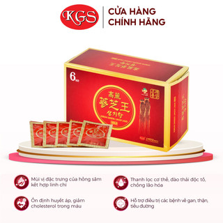 5 Gói Tinh Chất Hồng Sâm Linh Chi Hàn Quốc Pha Sẵn KGS Korean Ginseng Story (50ml x 05 gói)