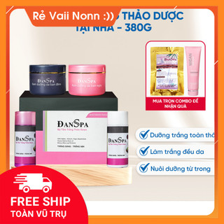 Set tắm trắng body, kem tắm trắng, ủ trắng body thảo dược tại nhà giúp da trắng sáng [380gr - Minh