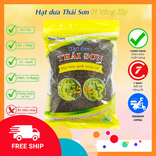 Hạt dưa sạch túi zip thái sơn rang củi loại 500g hd0.5mvz