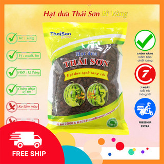 Hạt Dưa Thái Sơn không nhuộm màu rang củi ngon đặc biệt bì vàng 500g HD0.5MV