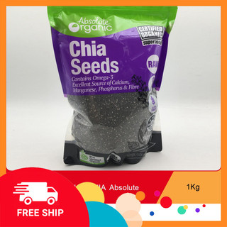 Hạt chia Úc Absolute Organic Gói 1Kg Vỏ Tím
