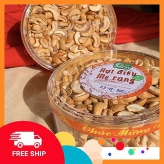 (Sỉ rẻ) 500g Hạt Điều VỠ ĐÔI Bình Phước Sạch Rang Muối Bếp Củi