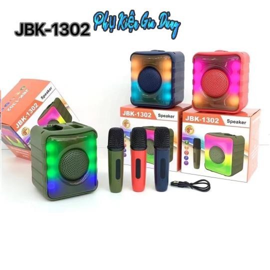 Loa Karaoke Mini JBK-1302 Kèm Mic, Có Led Nhỏ Gọn .