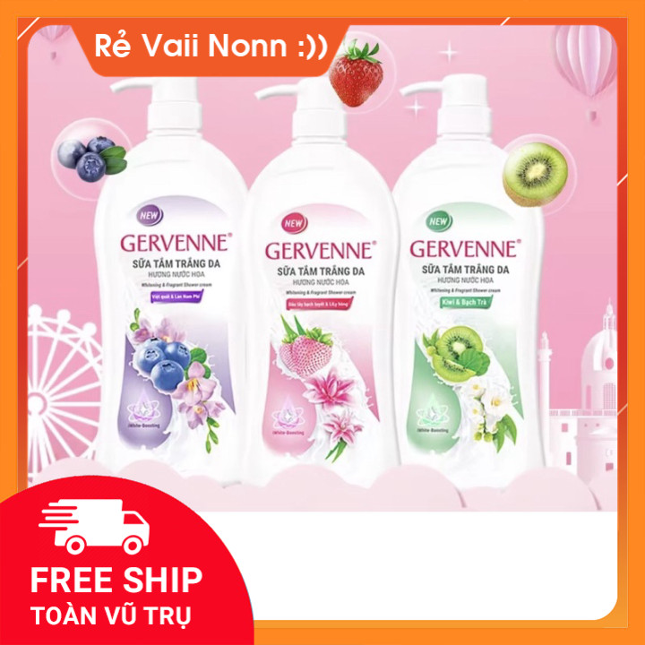 (Hữu cơ thiên nhiên) Sữa tắm Gervenne 450g