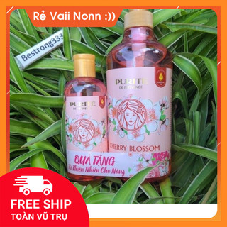 Combo sữa tắm purite cherry blossom 850ml + 250ml