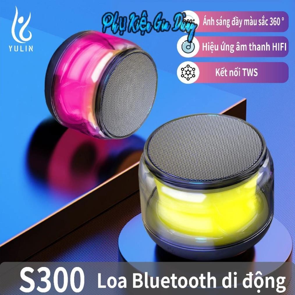 Loa Bluetooth Mini Không Dây S300 Đèn Led Rgb, Có Hỗ Trợ Thẻ Nhớ, Pin Cực Khủng .