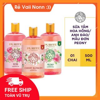 Sữa tắm purite anh đào/ hoa hồng 500ml