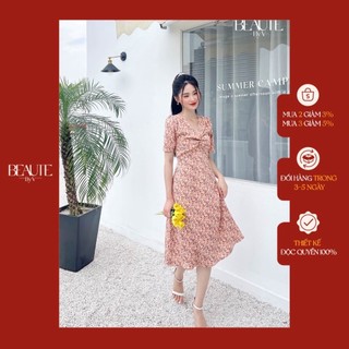 BEAUTEBYV - Váy nữ xoắn cổ Harmony