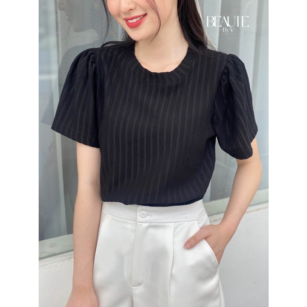 BEAUTEBYV - Áo len tăm mỏng Basic Knit