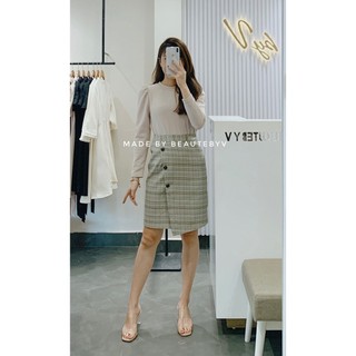 BEAUTEBYV - Áo len tay bồng