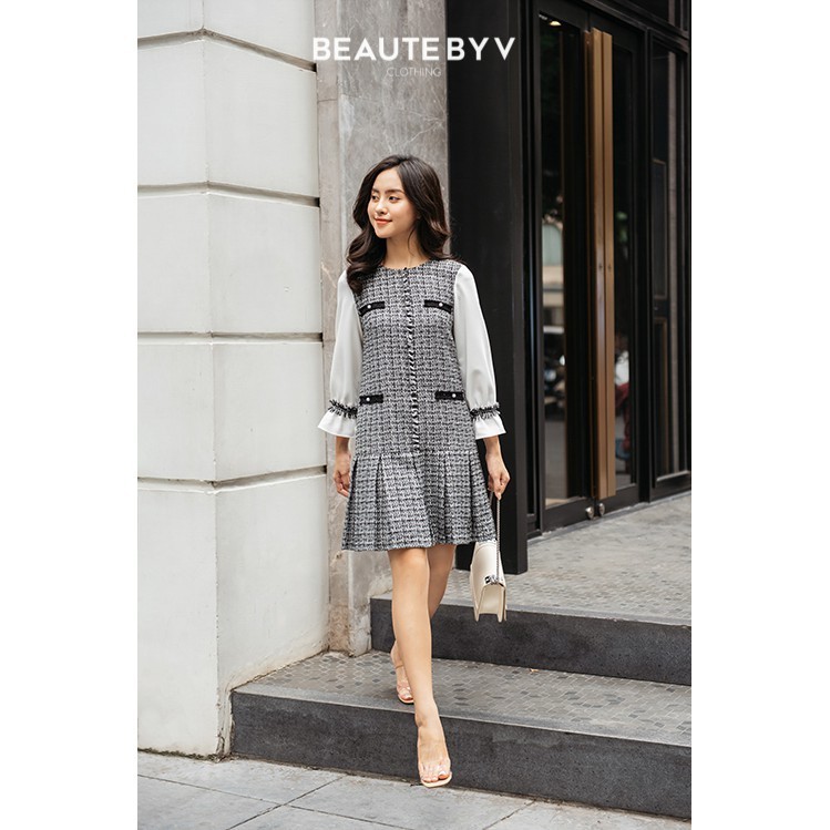 BEAUTEBYV - Váy Mochi Tweed