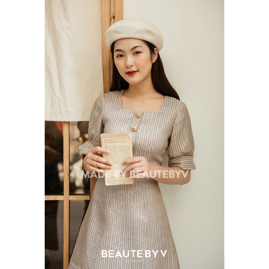 BEAUTEBYV - Váy Bling Bling Tweed