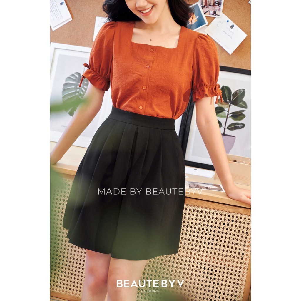 BEAUTEBYV - Chân váy xếp ly