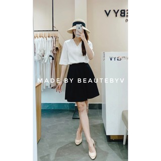 BEAUTEBYV - Chân váy xếp ly