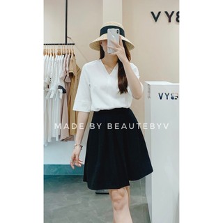 BEAUTEBYV - Chân váy xếp ly