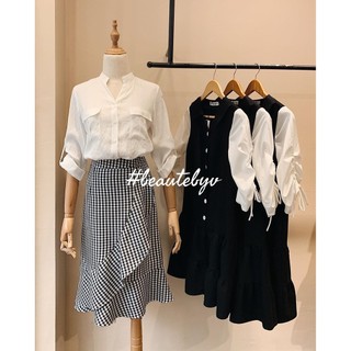 Beautebyv - chân váy gingham