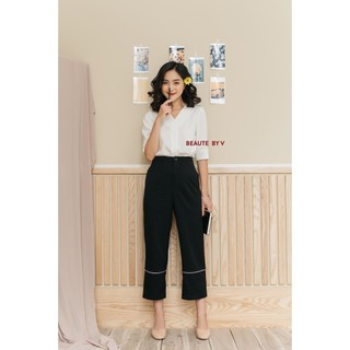 BEAUTEBYV - Quần lé trắng
