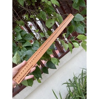 Thước giáo viên gỗ sồi nguyên bản, sơn PU