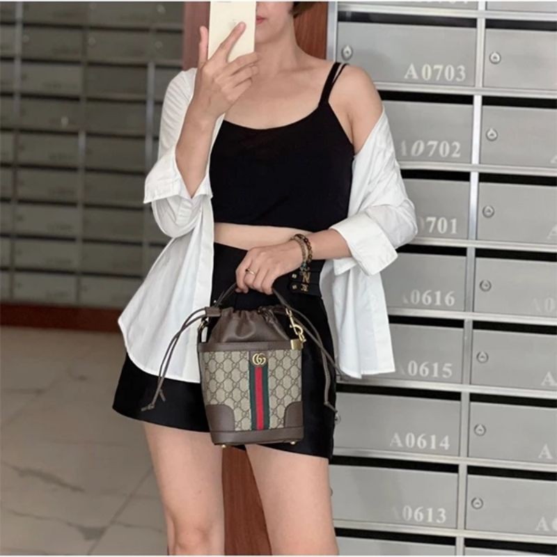 Túi dáng cốp độc lạ da thật(2 bản dây)